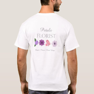 Moderne Boutique-Blumenladen-Uniform für Floristen T-Shirt