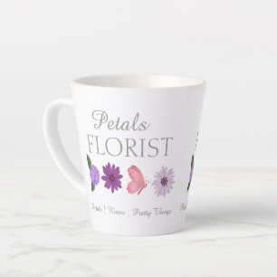 Moderne Boutique-Floristik-Geschäftsbranding Milchtasse