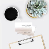 Moderne Boutique Sandbraune Wasserfarben Business Begleitkarte