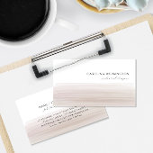 Moderne Boutique Sandbraune Wasserfarben Business Begleitkarte