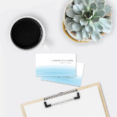 Moderne Boutique Sky Blue Watercolor Business Begleitkarte