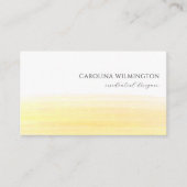 Moderne Boutique Sonniges Gelbes Aquarellunternehm Begleitkarte (Vorderseite)