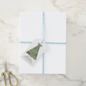 Moderne Bow Green Weihnachten Geschenkanhänger (Mit Garn)