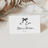 Moderne Bow-Hochzeitsfalte Platzkarte Tischnummer