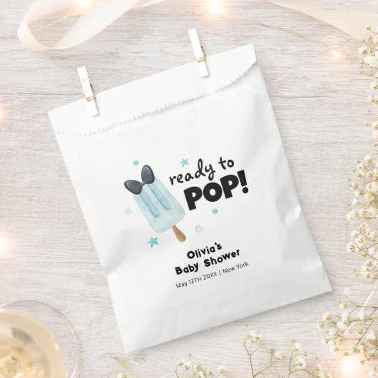 Moderne Bow Ice Cream für Pop Babydusche Geschenktütchen (Ausgeschnitten)