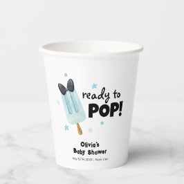 Moderne Bow Ice Cream für Pop Babydusche Pappbecher