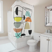 Moderne "Bowls" aus dem Mittelalter Duschvorhang (Beispiel)