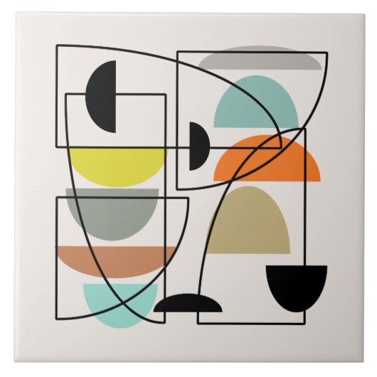 Moderne "Bowls" aus dem Mittelalter Fliese (Vorderseite)