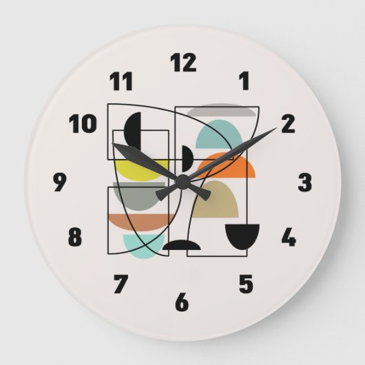 Moderne "Bowls" aus dem Mittelalter Große Wanduhr (Vorderseite)