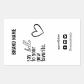 Moderne Box Siegel Packing Label Cut Sticker (Vorderseite)