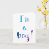 Moderne Boy Card für das Familiengeschlecht Karte (Gelbe Blume)