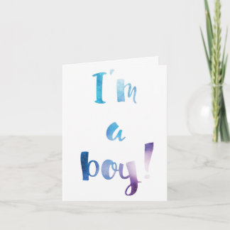 Moderne Boy Card für das Familiengeschlecht Karte