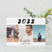 Moderne Boy Class 2022 Foto High School (Stehend Vorderseite)