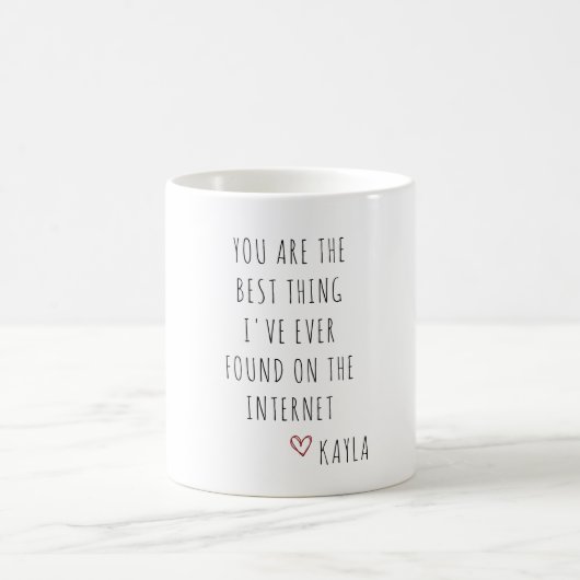 Moderne Boyfriend Valentinstag Tasse (Mittel)