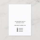 Moderne Bracelet-Kette Bold Orange Schriftart Busi Visitenkarte (Rückseite)