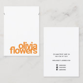 Moderne Bracelet-Kette Bold Orange Schriftart Busi Visitenkarte (Vorne/Hinten)