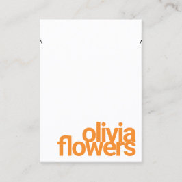 Moderne Bracelet-Kette Bold Orange Schriftart Busi Visitenkarte