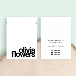 Moderne Bracelet Necklace in Schwarz und Weiß Visitenkarte