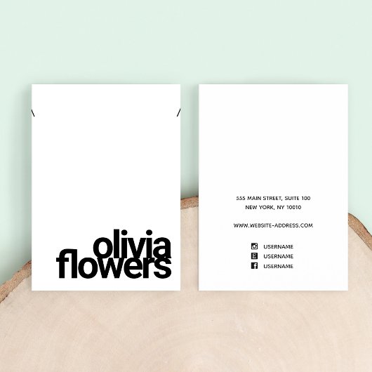 Moderne Bracelet Necklace in Schwarz und Weiß Visitenkarte