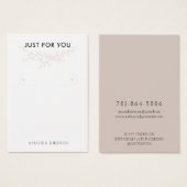 Moderne Branch Earthy Hoop Earring Display Card (Vorne & Hinten)