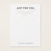 Moderne Branch Earthy Hoop Earring Display Card (Vorderseite)