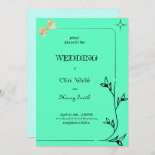 Moderne Branchen-Border-Design Einladung (Vorne/Hinten)