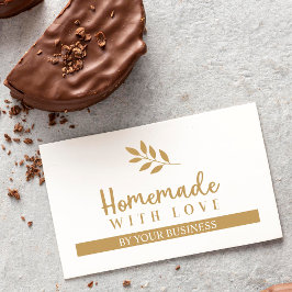 Moderne Branchen hausgemacht mit Liebe Zitat Visitenkarte