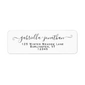 Moderne Bräuche handgeschriebene Rücksendeadresse (Vorne)