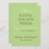 Moderne Braun- und Schokoladenhochzeit Einladung (Vorne/Hinten)