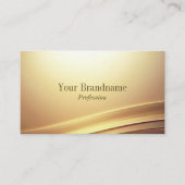 Moderne braune Beige-Curve-Dekoration mit QR-Code- Visitenkarte (Vorderseite)