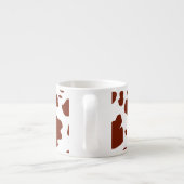Moderne braune Kuhsteine drucken Espressotasse (Rückseite)