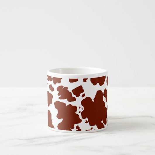 Moderne braune Kuhsteine drucken Espressotasse (Vorderseite)