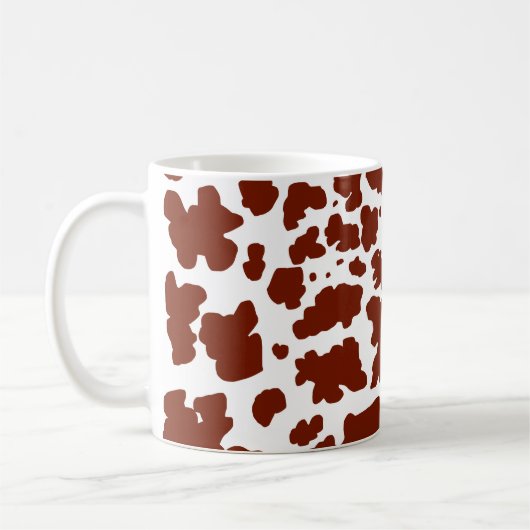 Moderne braune Kuhsteine drucken Kaffeetasse (Links)