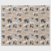 Moderne braune Multi-Foto-Produktreihe Geschenkpapier (Flach)