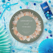 Moderne braune Pampasgras Mr. & Mrs. Pappteller (Party)