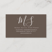 Moderne braune Rote Sakura Kirschblüten Affe Visitenkarte (Rückseite)