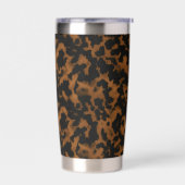 Moderne braune Schildkrötenpanzer-Optik stylish Thermobecher (Links)