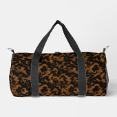 Moderne braune Schildpatt-Optik stilvoll Duffle Bag (Vorderseite)