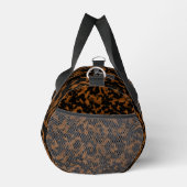 Moderne braune Schildpatt-Optik stilvoll Duffle Bag (Rechts)
