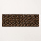 Moderne braune Schildpatt-Optik stilvoll Yogamatte (Vorderseite (Horizontal))