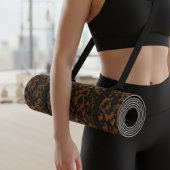 Moderne braune Schildpatt-Optik stilvoll Yogamatte