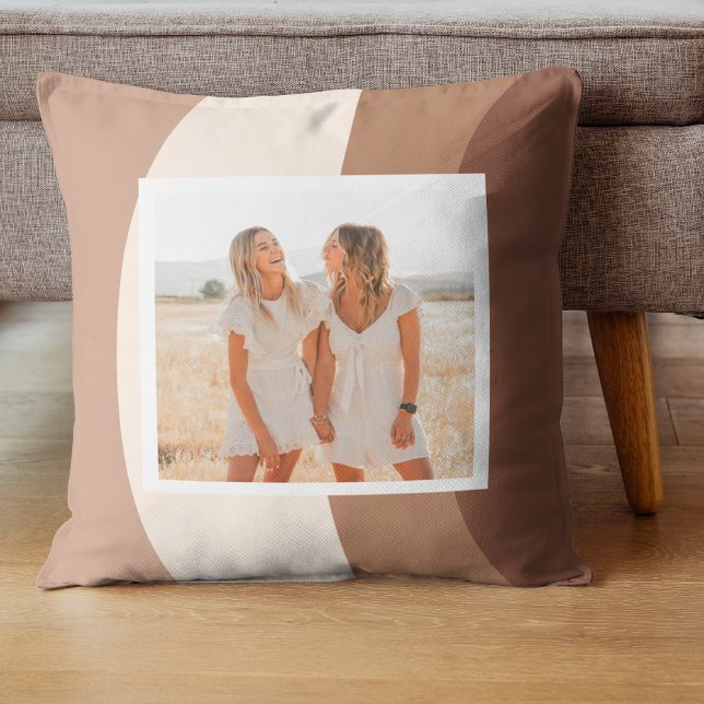 Moderne braune und beige Formen | FOTO Kissen (Von Creator hochgeladen)