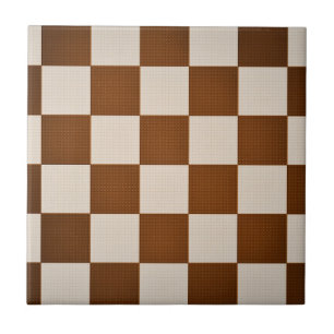 Moderne braune und muschelförmige geometrische Kac Fliese