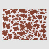 Moderne braune weiße Kuhhaut Textur Tierdruck Seidenpapier (Vorderseite)