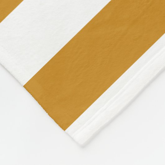 Moderne, braune, weiße Streifen Fleecedecke (Ecke)