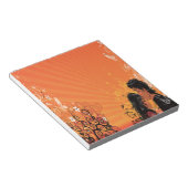 Moderne Braut & Bräutigam Sunset Notizblock (angewinkelt)