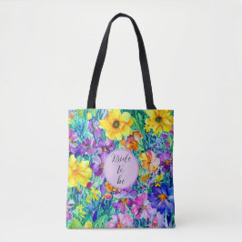Moderne Braut Elegante Flora Wasserfarbe für sie Tasche