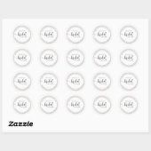 Moderne Braut Hochzeit Sticker (Blatt)