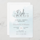 Moderne Braut ist auf Cloud Nine Brautparty Einladung (Vorne/Hinten)