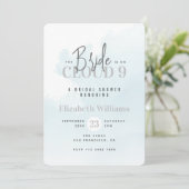 Moderne Braut ist auf Cloud Nine Brautparty Einladung (Stehend Vorderseite)